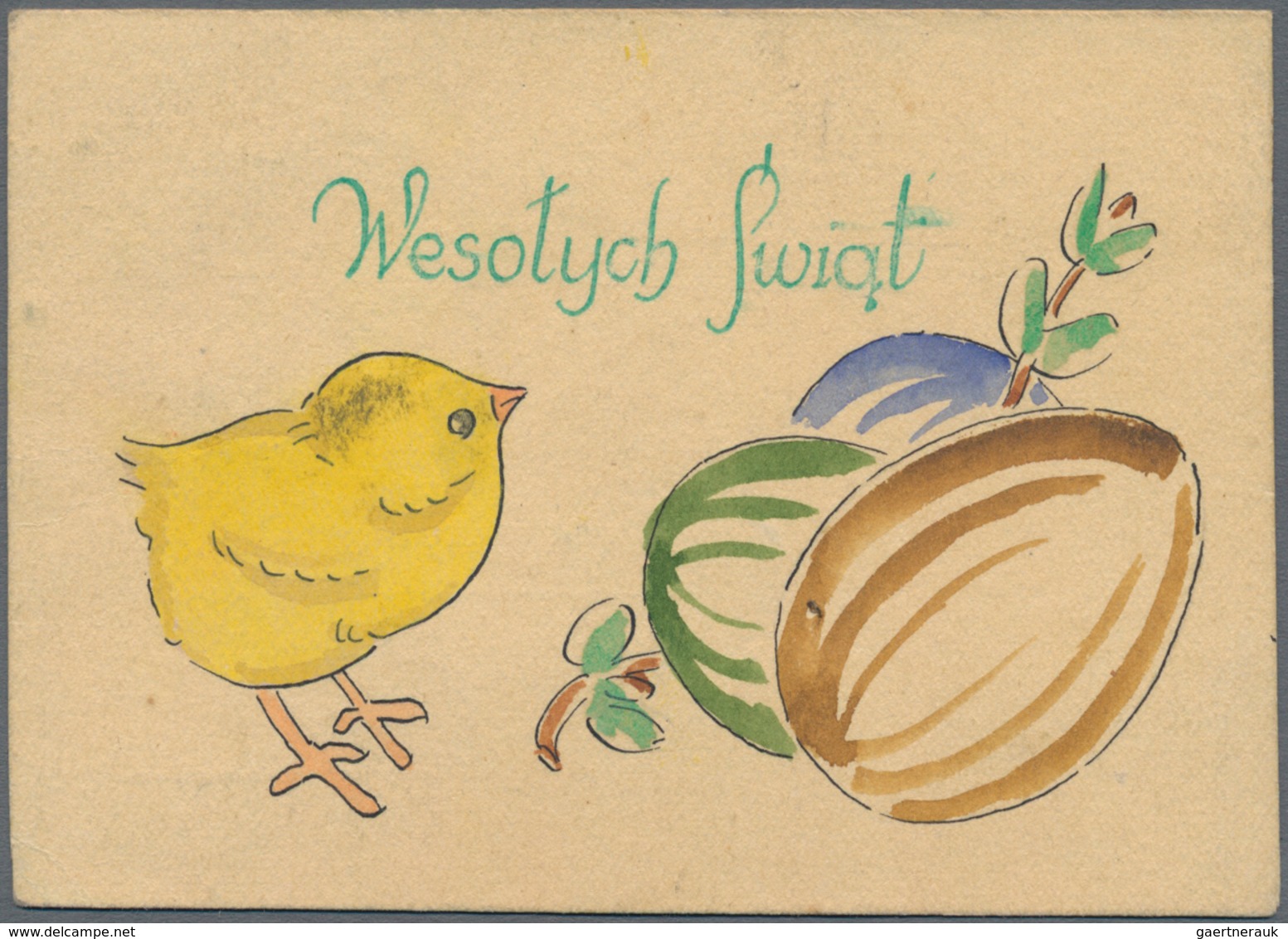 Polen - Lagerpost: Woldenberg: 1942, Internal Camp Mail 10 F Rough Yellowish Thick Paper On Provisio - Andere & Zonder Classificatie