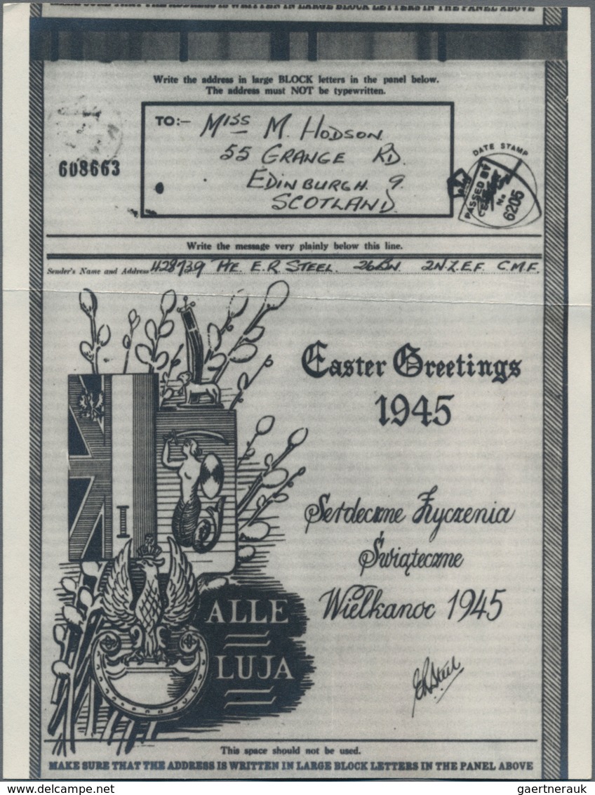 Polen - Besonderheiten: 1945 Two Censored Airgraphs With Easter Greetings In English And In Polish L - Sonstige & Ohne Zuordnung