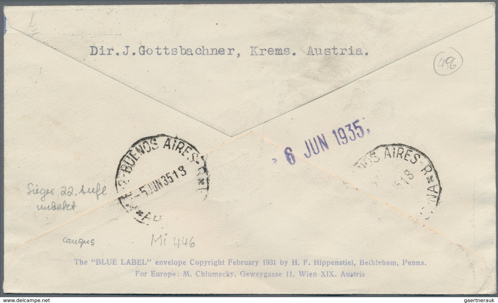 Rumänien: 1935. Rumänien/5. SAF 1935. Bei Sieger Unbekannter Vertragsstaaten-R-Brief über Fhfn "b" N - Other & Unclassified