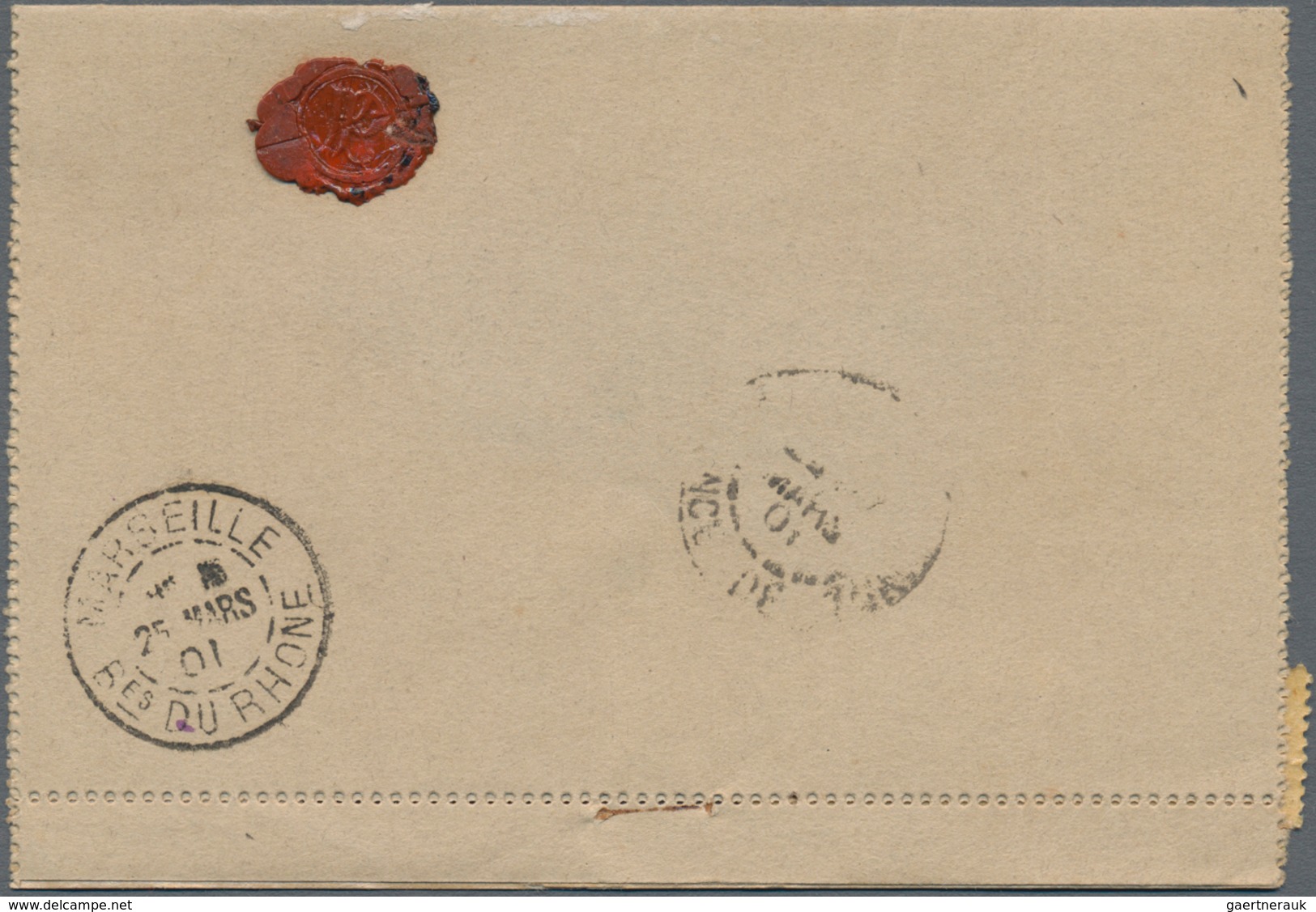 Rumänien - Ganzsachen: 1901, Letter Card 10 B. Uprated 5 B., 10 B., 25 B. Canc. "CRAIOVA 21 MAR 1901 - Postal Stationery