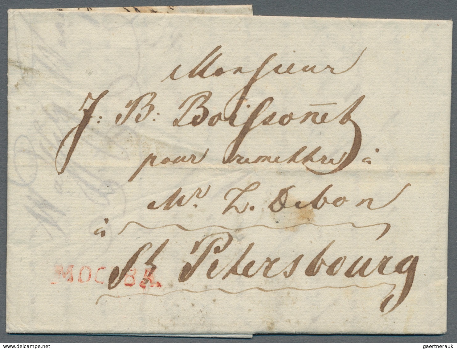 Russland - Vorphilatelie: Ca. 1796/1810 Three Covers Internal Sent From Moscow To Tambov And St. Pet - ...-1857 Prephilately