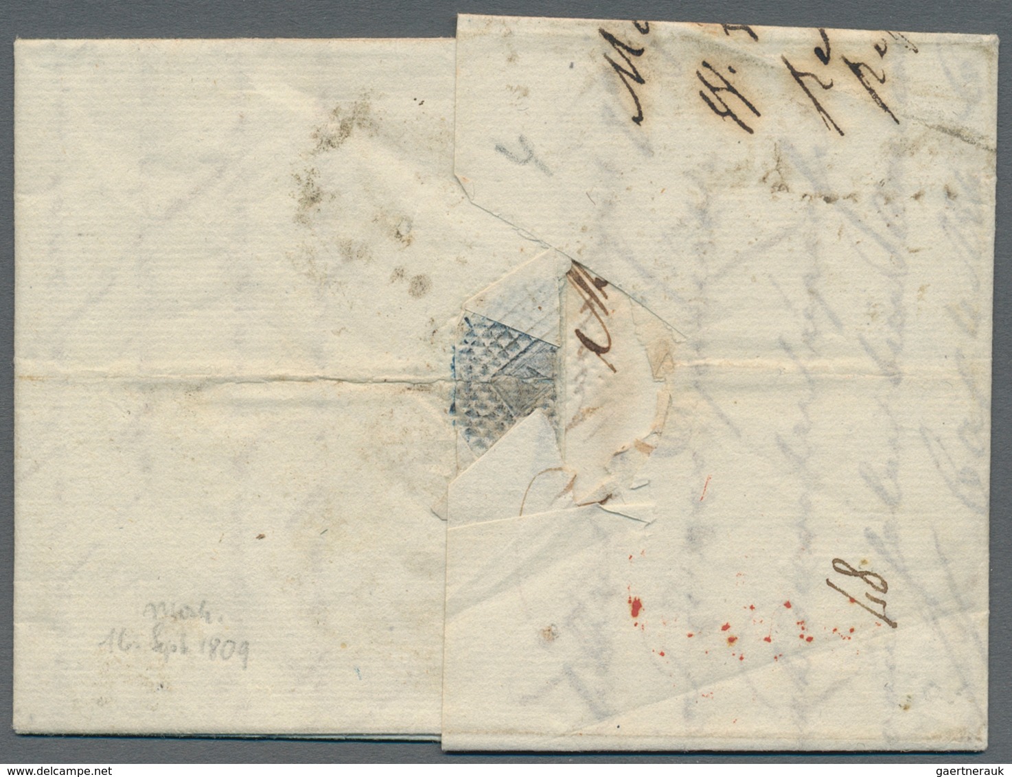 Russland - Vorphilatelie: Ca. 1796/1810 Three Covers Internal Sent From Moscow To Tambov And St. Pet - ...-1857 Prephilately