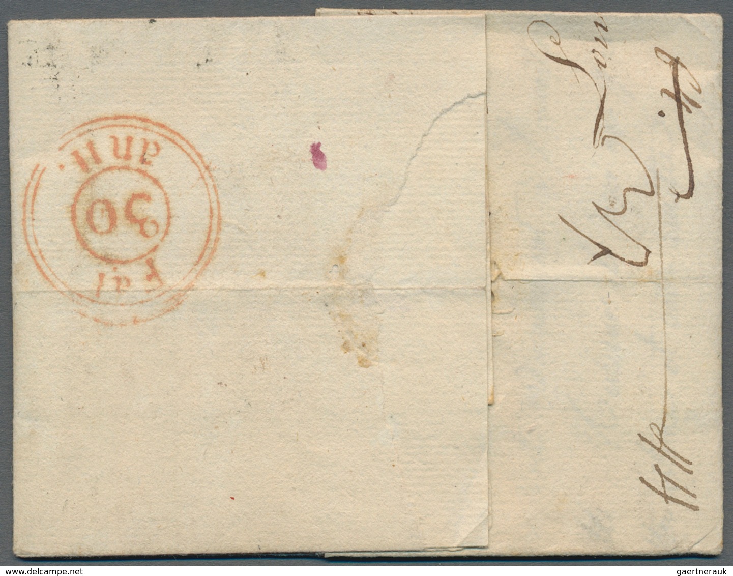 Russland - Vorphilatelie: 1803 Cover From Moscow With Single Line Cancel "Par Wesel" Applied In Colo - ...-1857 Prefilatelia