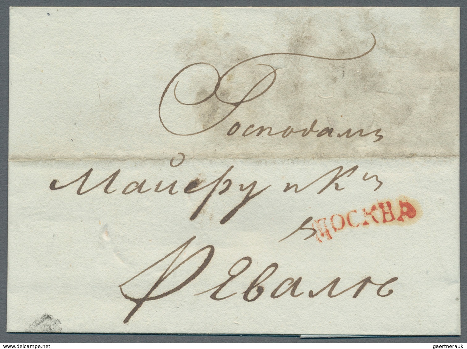 Russland - Vorphilatelie: 1813/16 Two Covers Sent From Moscow With Two Different Red Single Line Can - ...-1857 Prefilatelia
