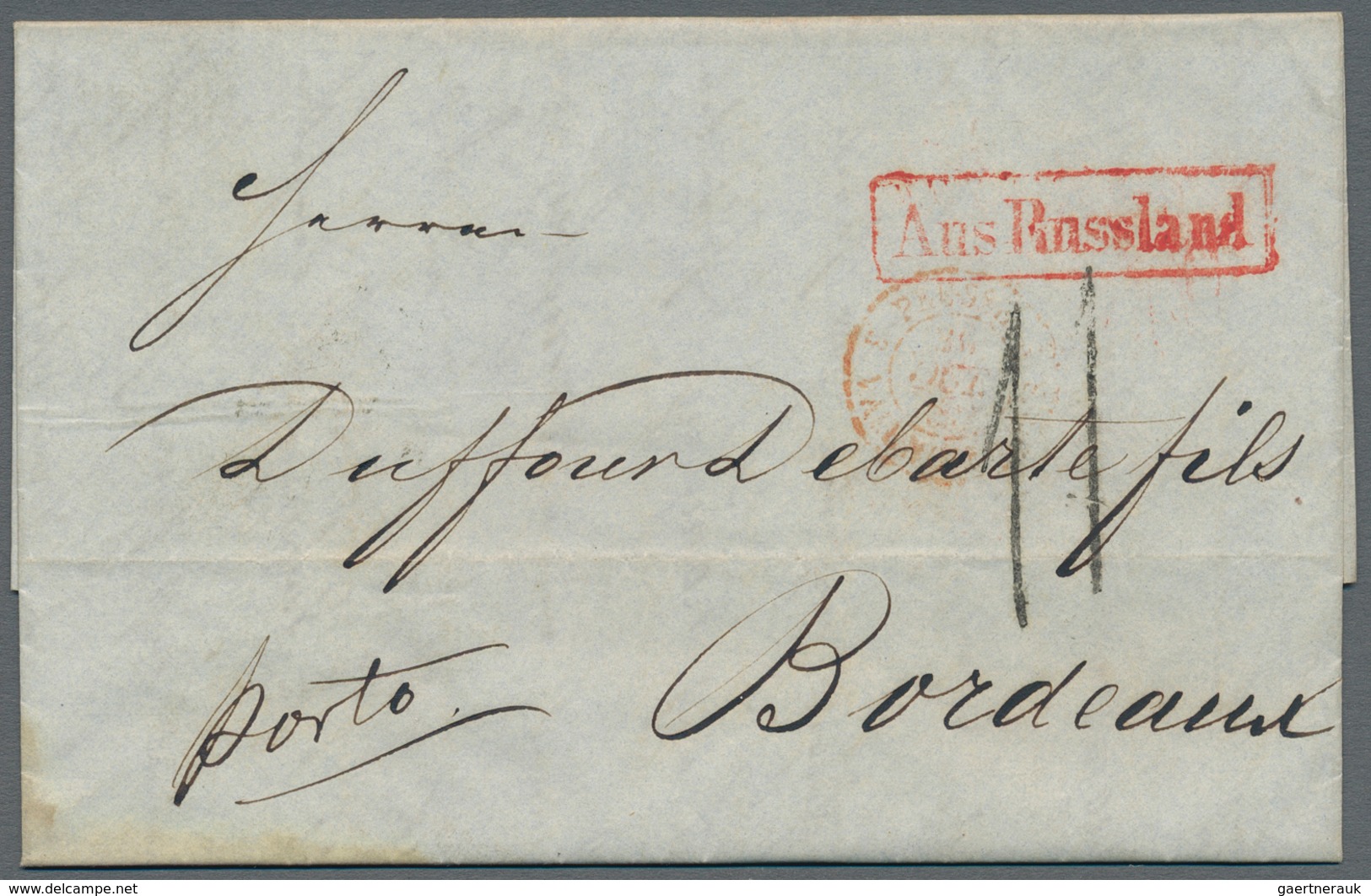 Russland - Vorphilatelie: 1845/56 Four Covers All Sent From/to St. Petersburg With Different Cancels - ...-1857 Voorfilatelie