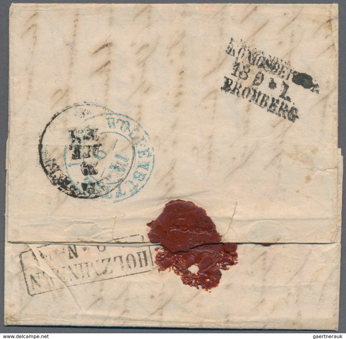 Russland - Vorphilatelie: 1861, Infrequnt Prepaid Letter (franco) From Saint Petersburg (Russia) Wit - ...-1857 Prephilately