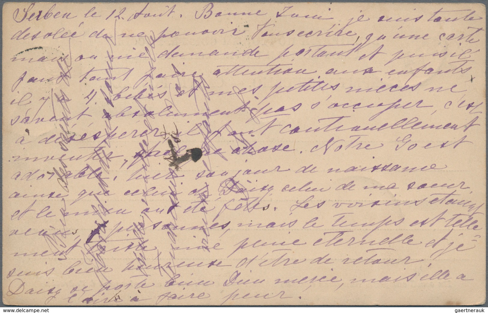 Russland - Wendensche Kreispost: 1908, 2 K. Canc. Pen Cross In Combination W. State Posts Stationery - Other & Unclassified