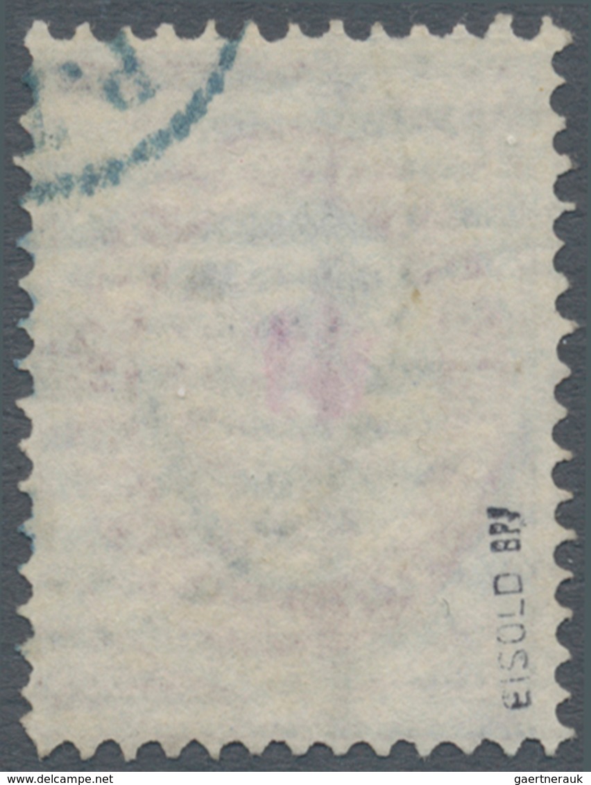 Russische Post In Der Levante - Staatspost: 1879, 7 K. Blue Lean Overprint On 10 K. Carmine/dark Gre - Levant