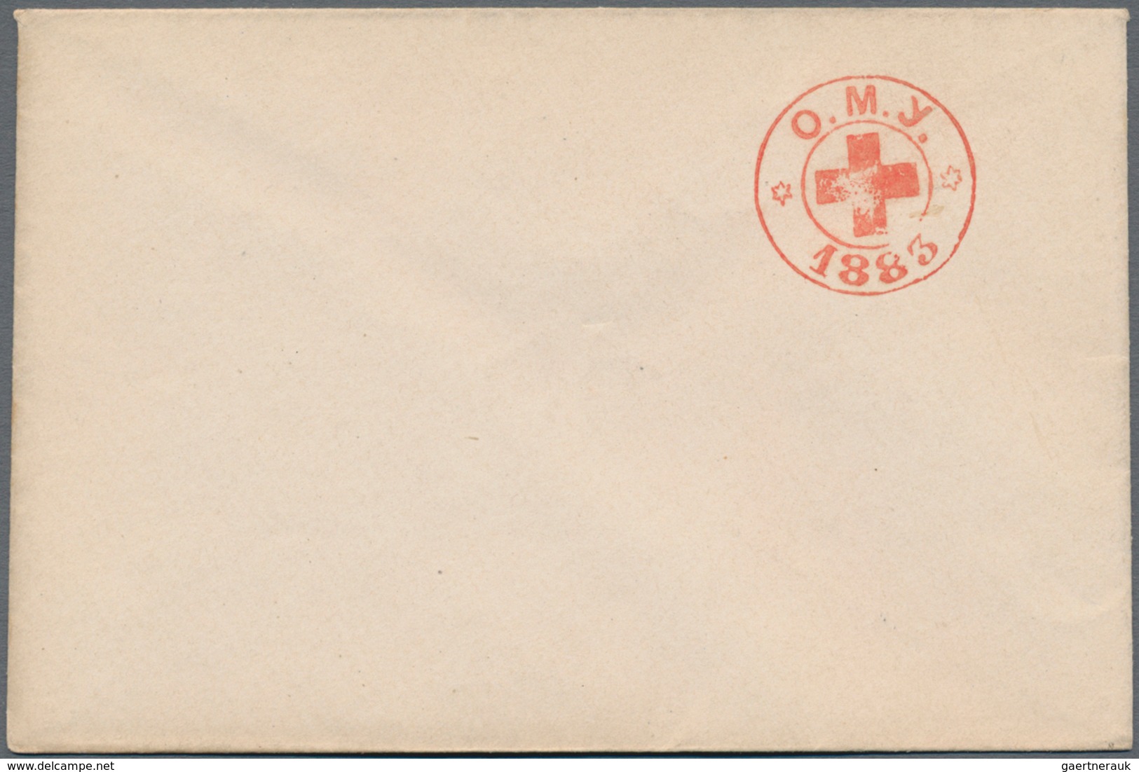 Russland - Ganzsachen: 1881/84 Four Unused Postal Stationery Envelopes All Red Cross Of Odessa, Diff - Postwaardestukken