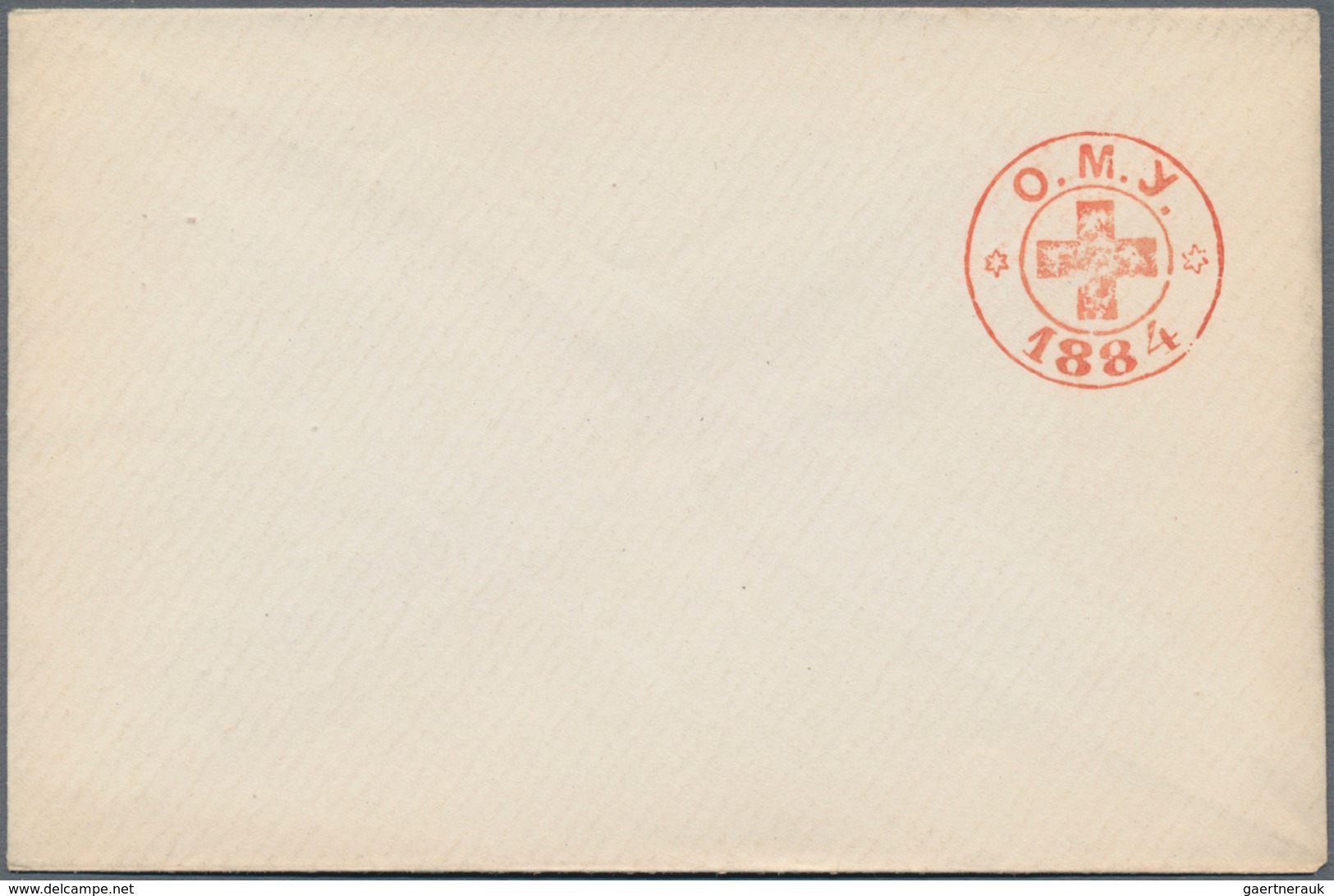 Russland - Ganzsachen: 1881/84 four unused postal stationery envelopes all Red Cross of Odessa, diff