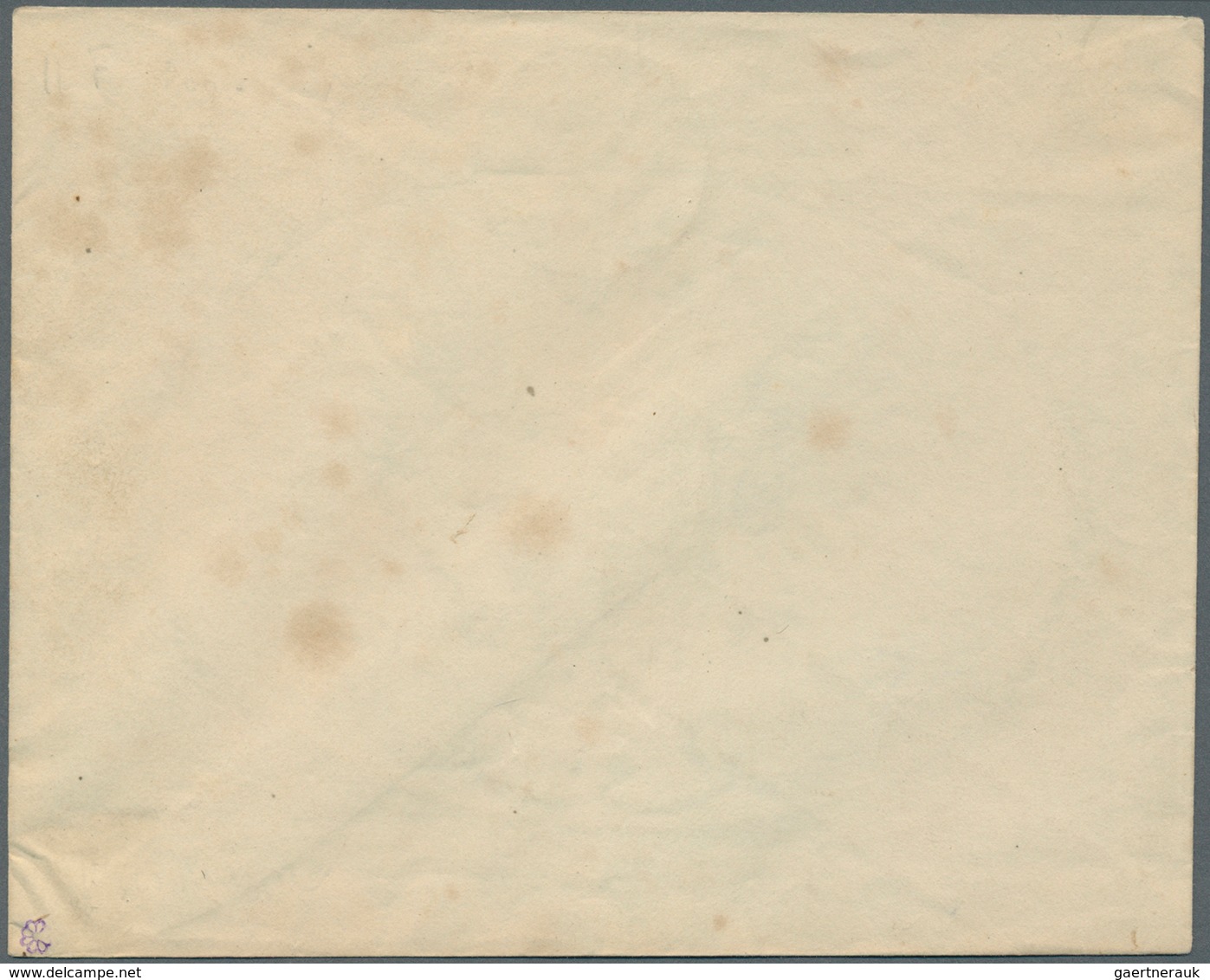 Russland - Ganzsachen: 1883, 20 + 1 K. Blue Envelope With The "Broadtail Die" And Watermark 3, Unuse - Stamped Stationery