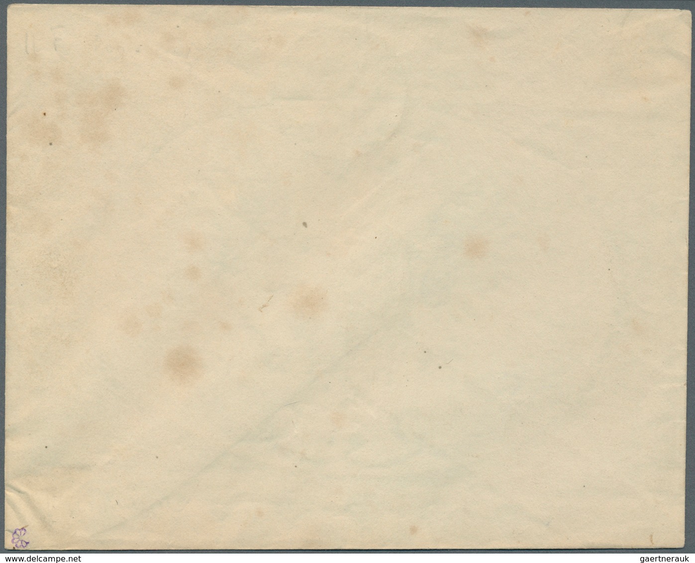 Russland - Ganzsachen: 1883, 20 + 1 K. Blue Envelope With The "Broadtail Die" And Watermark 3, Unuse - Postwaardestukken