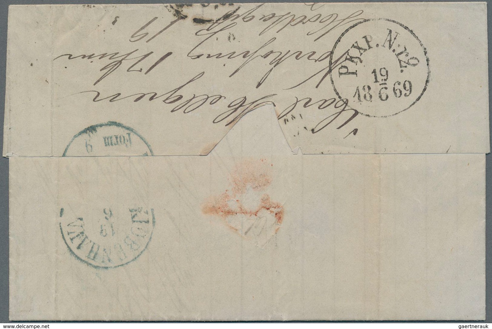 Schweden: 1869 Entire Letter From Norrköping To Copenhagen, Denmark Franked By 'Coat Of Arms' 5øre G - Gebruikt