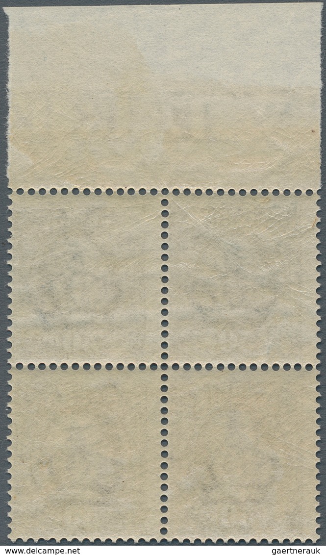 Schweden: 1895, Oscar II. 50öre Blue-grey Block Of Four From Upper Margin, MNH And Scarce, Mi. € 360 - Gebruikt
