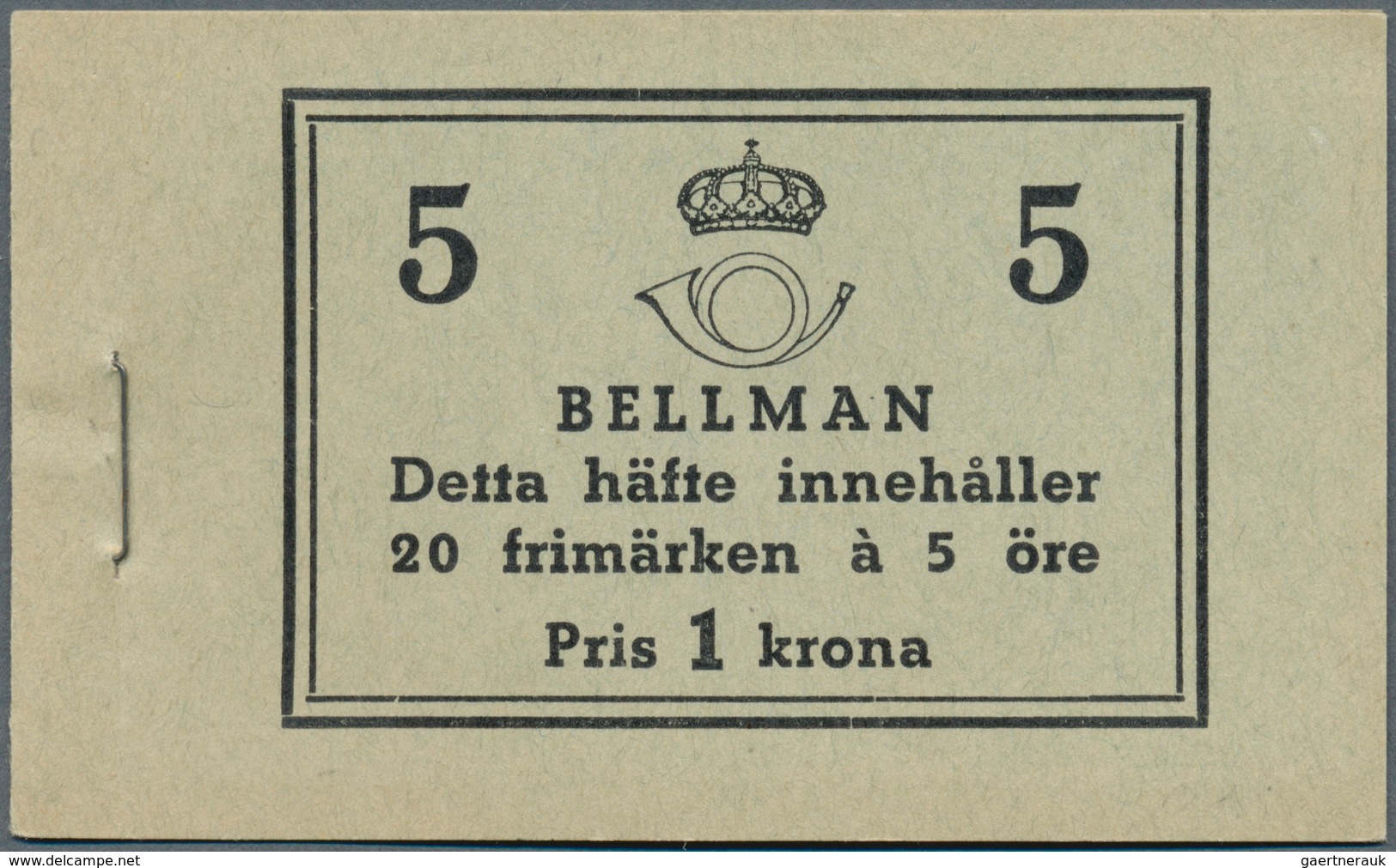 Schweden - Markenheftchen: 1940, Carl Michael Bellman, Complete Stamp Booklet ‚Pris 1 Krona‘ (with P - 1951-80