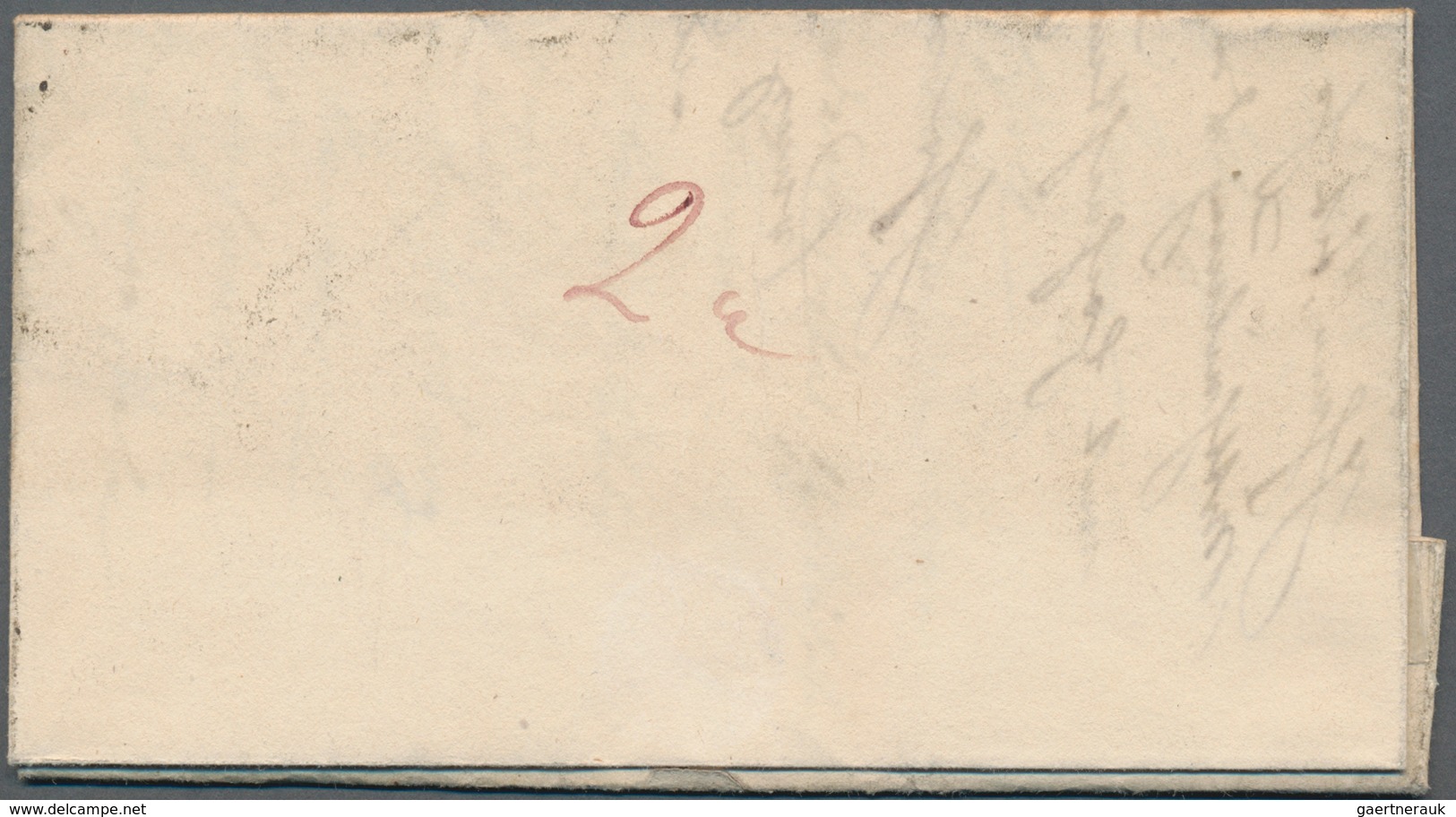 Schweiz: 1850 Rayon I 5 Rp. Schwarz/karmin/dunkelblau, Type 26 (A2-U) Ohne KE, Verwendet Auf Komplet - Used Stamps