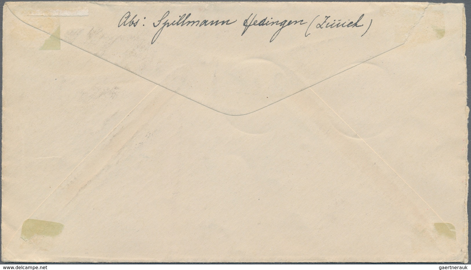 Schweiz: 1932, Katapultpost, Vertragsstaaten, Brief Ab BASEL 2 Mit Rotem Bestätigungsstempel "DEUTSC - Used Stamps