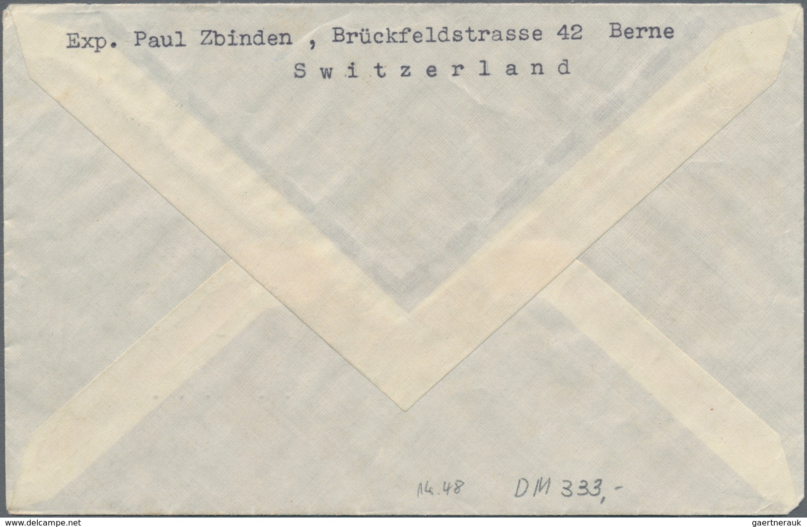 Schweiz: 1933, Vertragsstaaten Katapultpost, Brief Mit Vorausflug Dampfer "BREMEN" - NEW YORK 26./27 - Used Stamps