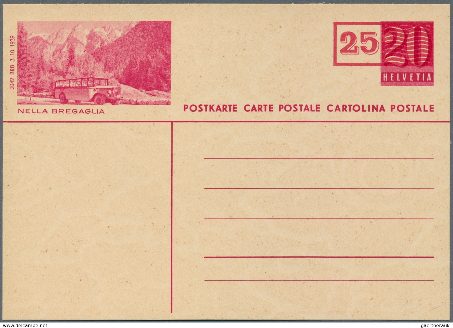 Schweiz - Ganzsachen: 1948. Lot Von 9 Bild-Postkarten 25 Auf 20 (c), Nur Versch. Bilder, Dabei Auch - Ganzsachen