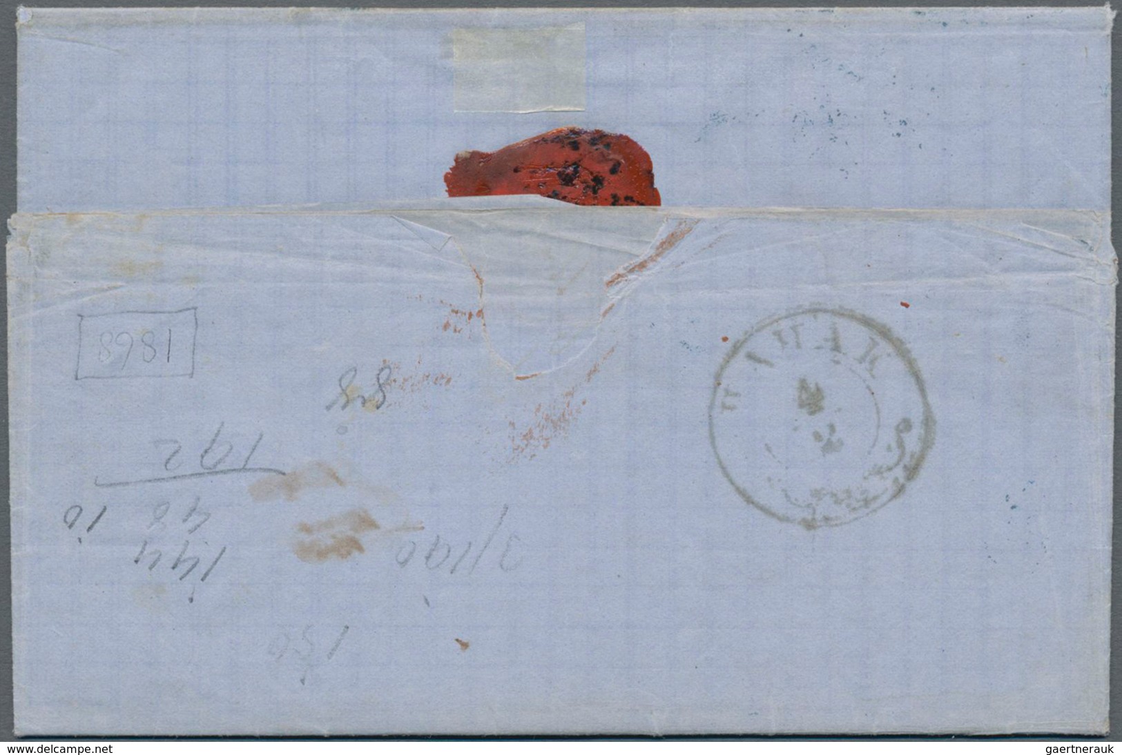 Serbien: 1868, 20pa. Rose, Perf. 9½, Single Franking On Lettersheet With Full Message Dated 1 Febr., - Serbia