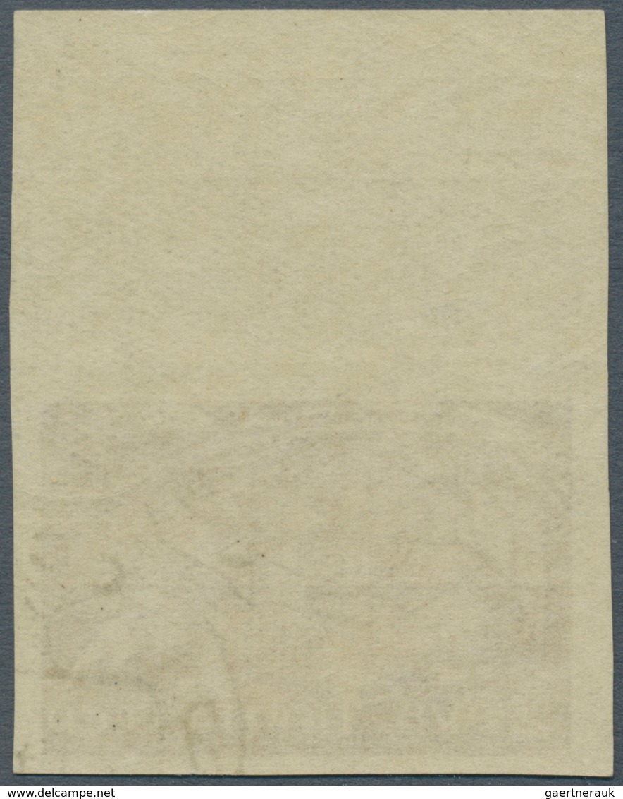 Sowjetunion: 1943, 2 Rbl. Behring, Top Marginal Imperforated Stamp, C.t.o. - Other & Unclassified