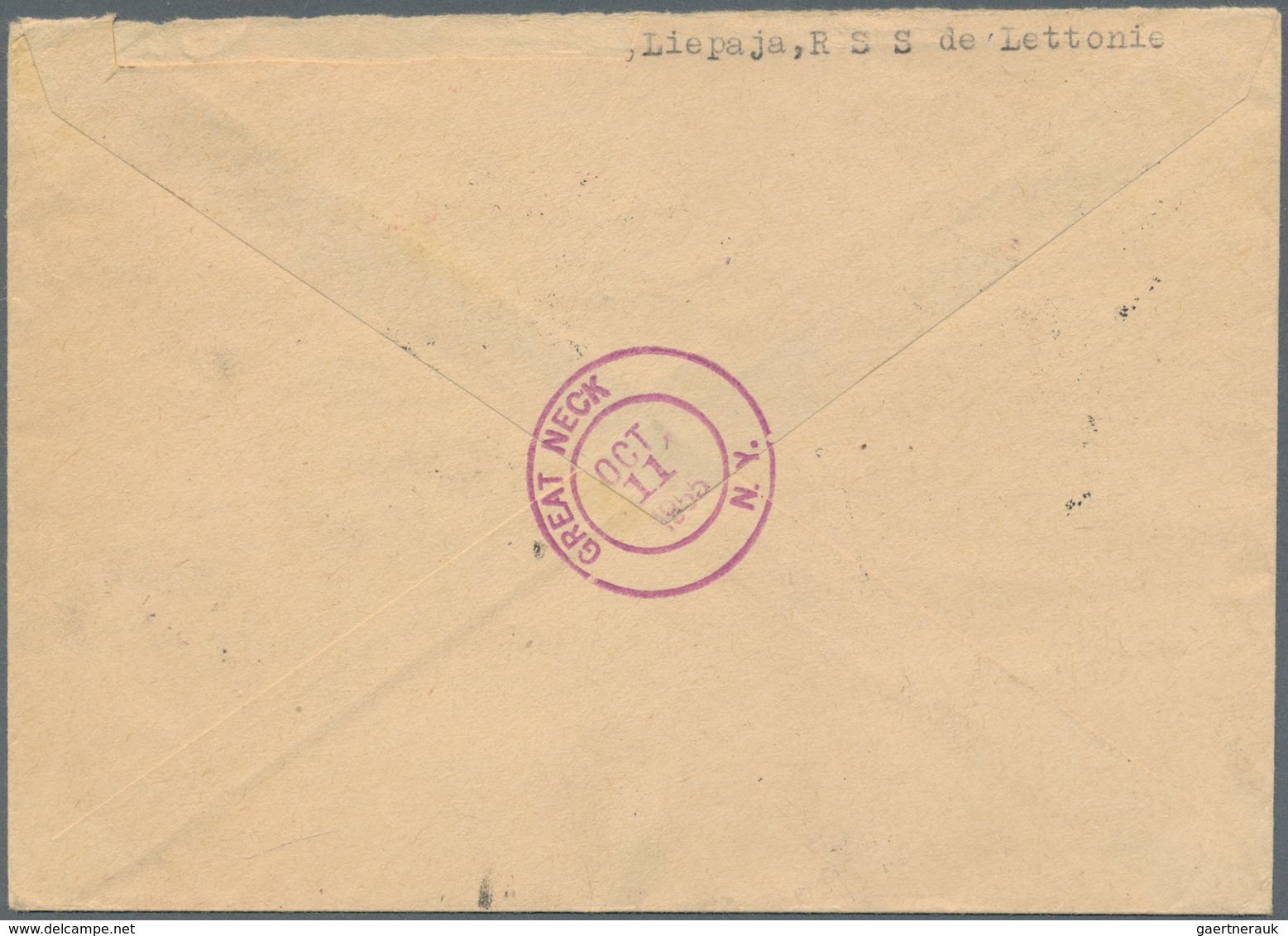 Sowjetunion: 1955 Registered Airmail Cover From Liepaya (Latvia) To USA With Scarce Franking Of The - Other & Unclassified