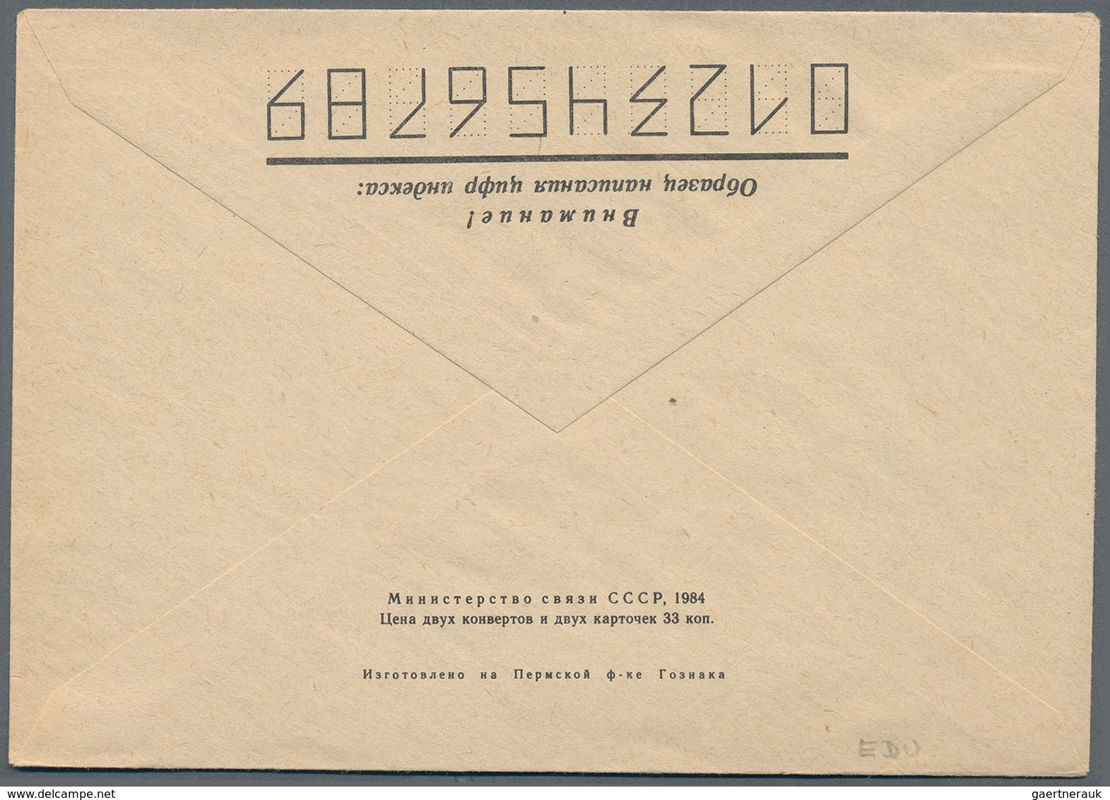 Sowjetunion - Ganzsachen: 1982/89 Three Different Unused Preprinted Postal Stationery Envelopes For - Zonder Classificatie