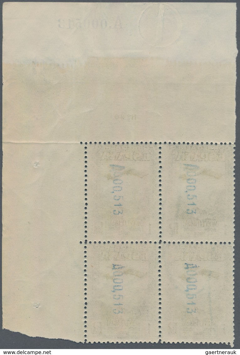 Spanien: 1931, 900 Years Montserrat Monastery Airmail Stamps Perf. 11¼ Complete Set Of Five In Block - Andere & Zonder Classificatie