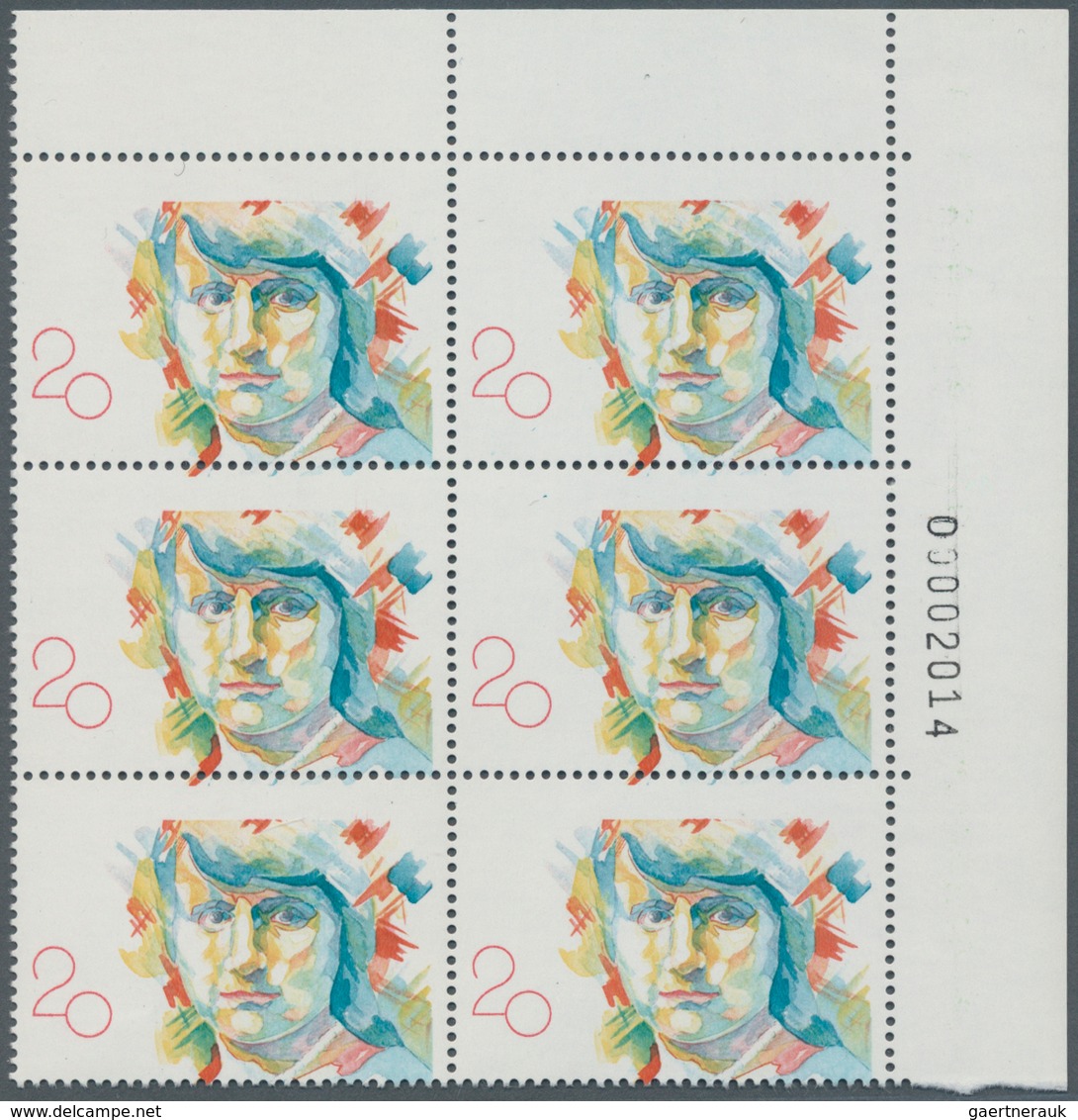 Spanien: 1989, 20pts. "Maria De Maetzu" With Vertical Perforation Shift And Missing Black Colour, Ma - Andere & Zonder Classificatie