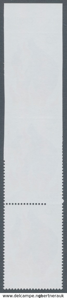 Spanien: 1998, Europa-CEPT 70pts. 'Johannis Fire' Vertical Strip Of Three With Upper Stamp IMPERFORA - Andere & Zonder Classificatie