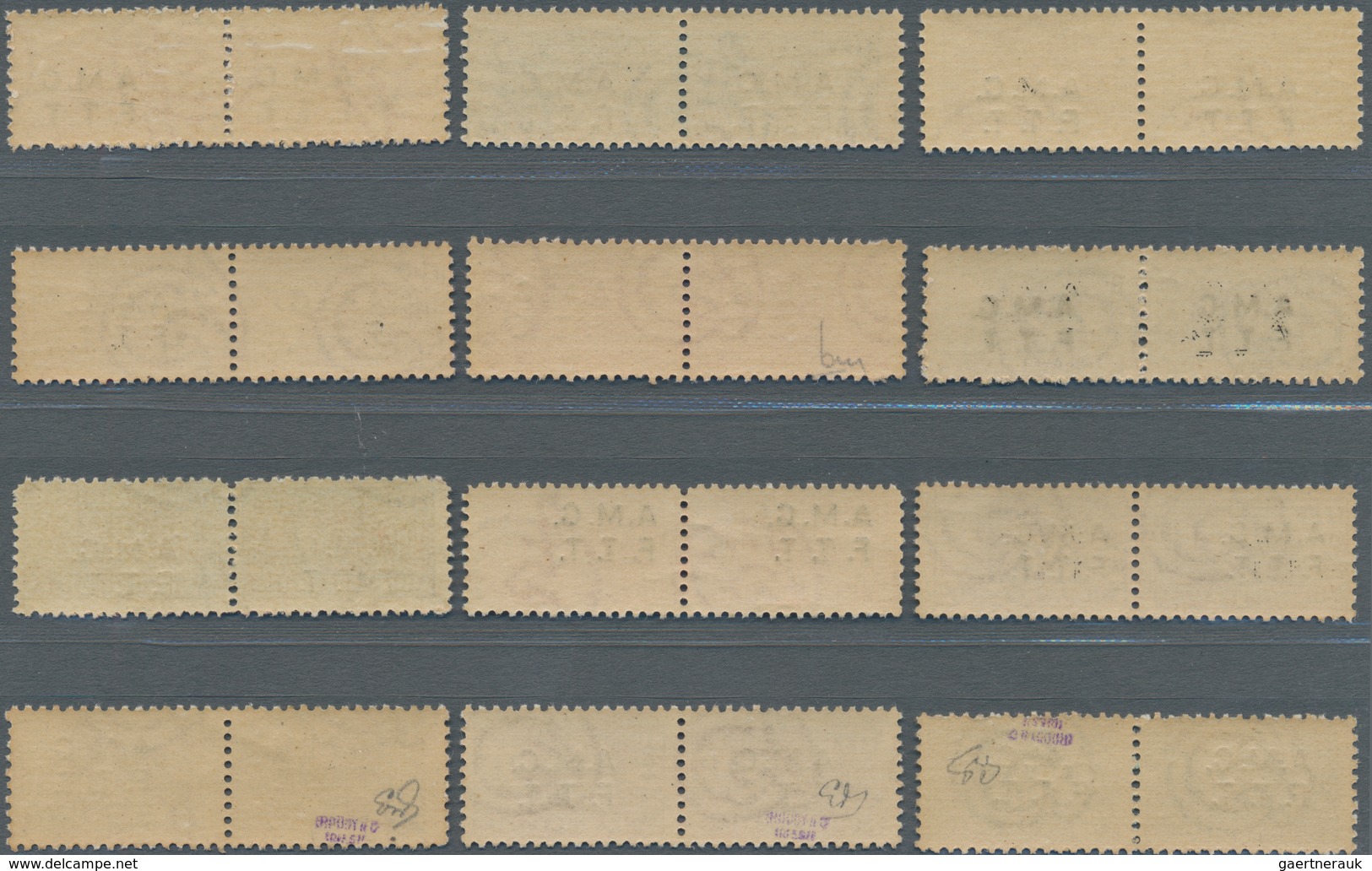 Triest - Zone A - Paketmarken: 1947/1948. Comtemponary Italian Parcel Post Adhesives Overprinted "A. - Postpaketen/concessie