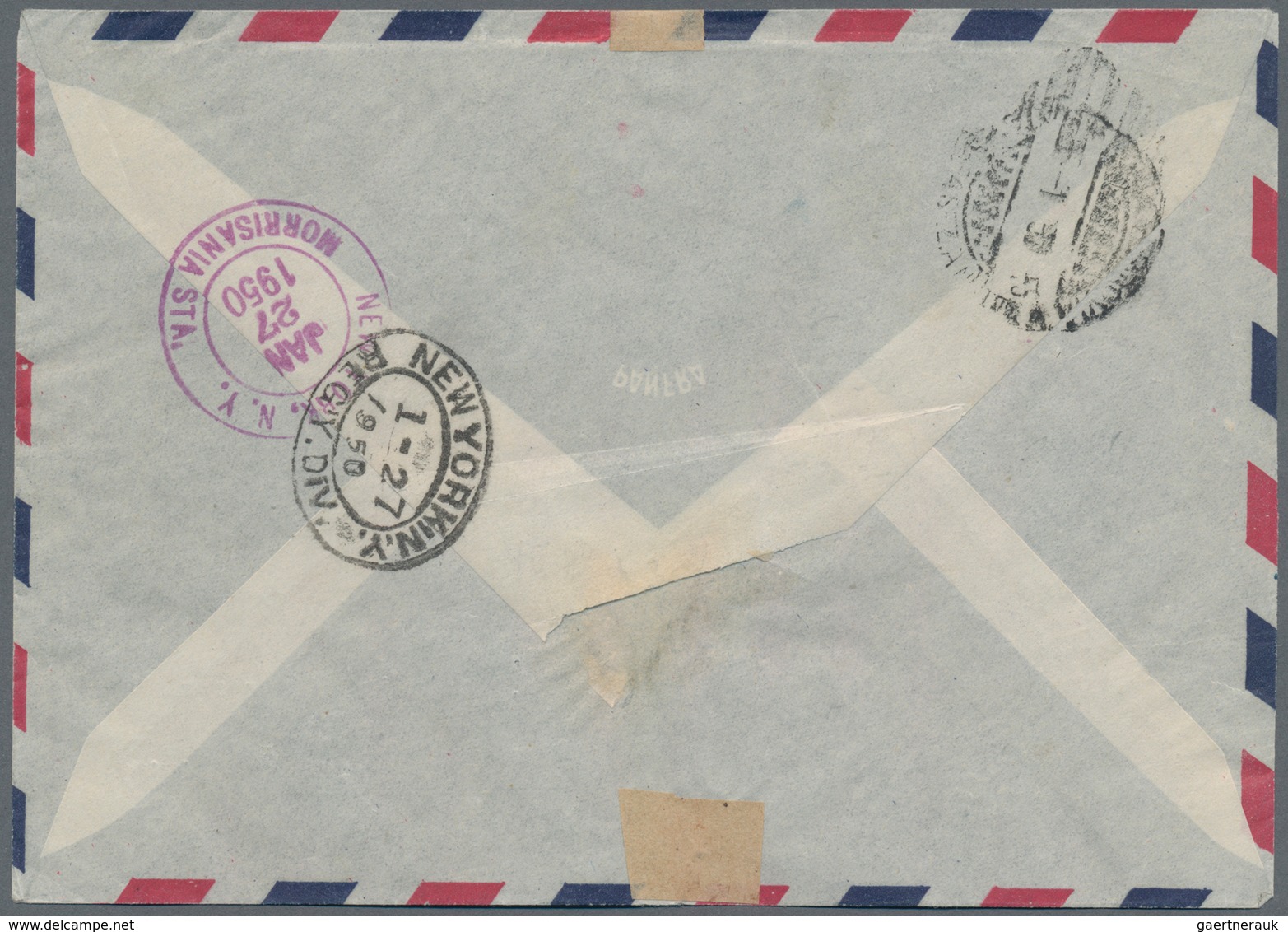 Triest - Zone B: 1950, Railway Souvenir Sheets On Registered Airmail F.d.c. (slight Marks Of Postal - Mint/hinged