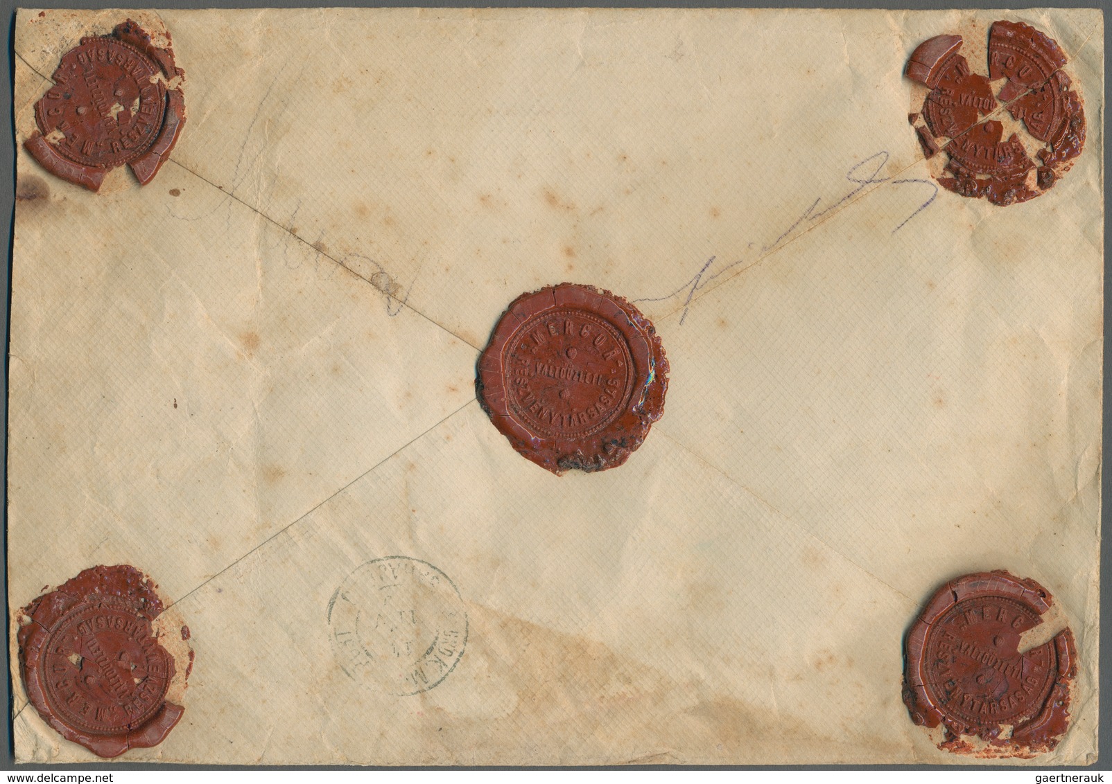 Ungarn: 1909, Large “MERCUR” Money Envelope To An Address In Bosnia And Herzegovina, Value Enclosed - Covers & Documents