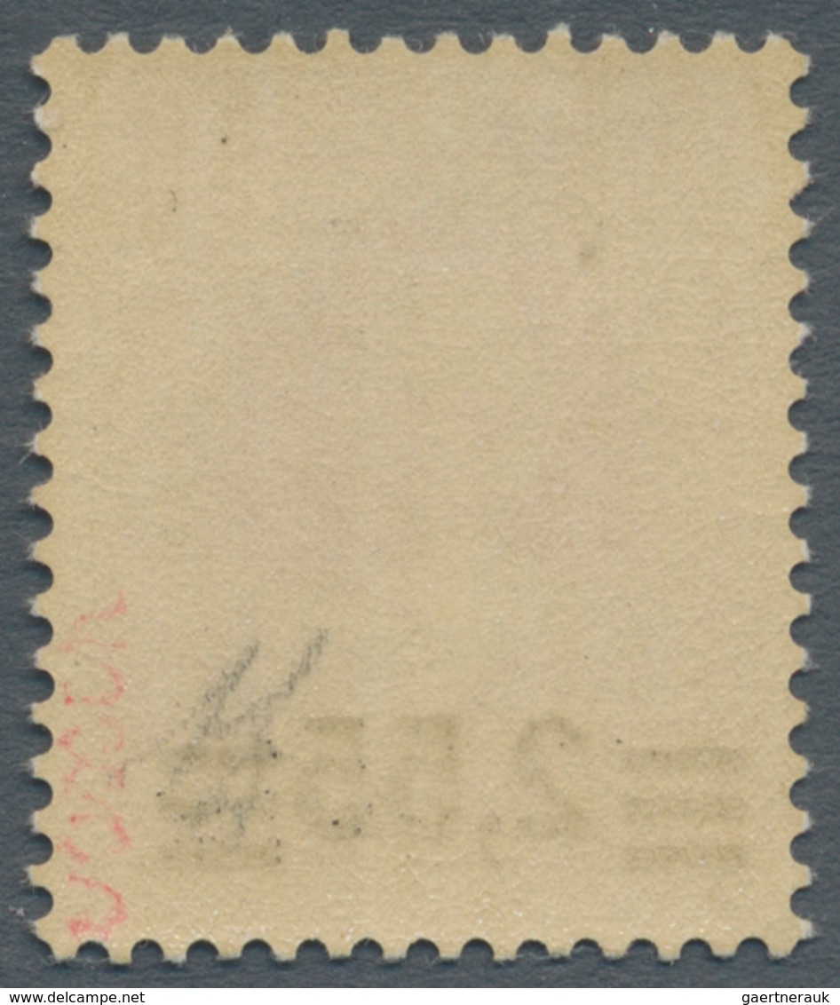 Vatikan: 1934, 2,55 L On 2,50 L Orange-red Provisional Definitive, First Printing, Both Numbers "5" - Other & Unclassified