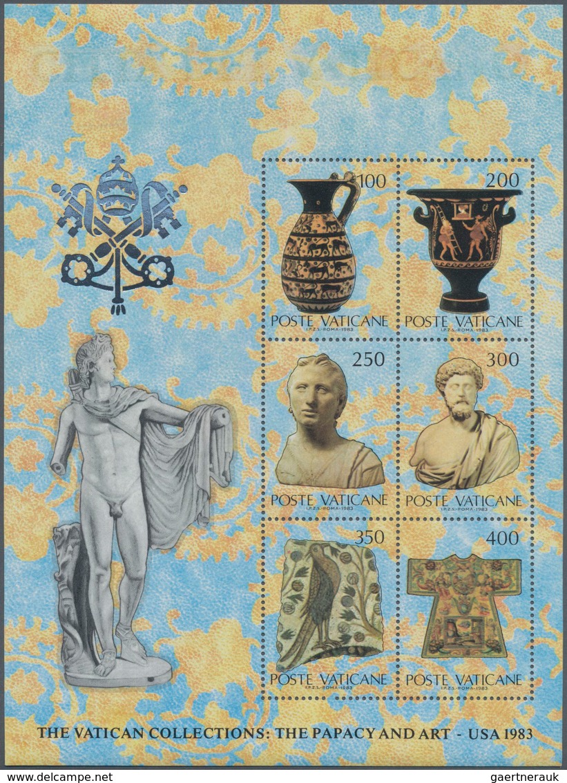 Vatikan: 1983, "The Vatican Collections..." Block Issue Mint Never Hinged (Sass. 1.500.-) ÷ 1983, "T - Otros & Sin Clasificación