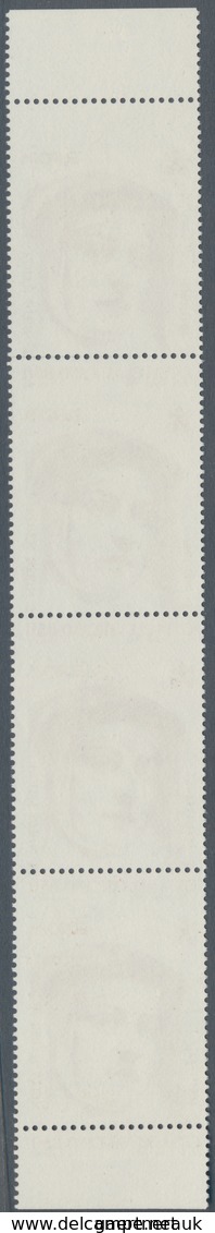 Vatikan: 1996, 850 L Brown "Europa, Edith Stein", Vertical Strip Of 4 With Margins At Top And At Bot - Andere & Zonder Classificatie
