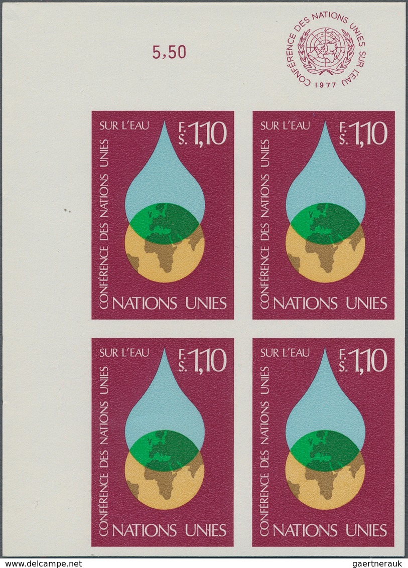 Vereinte Nationen - Genf: 1977, Wasserkonferenz Der UN In Mar Del Plata 1.10 Fr. Im UNGEZÄHNTEN Vier - Unused Stamps