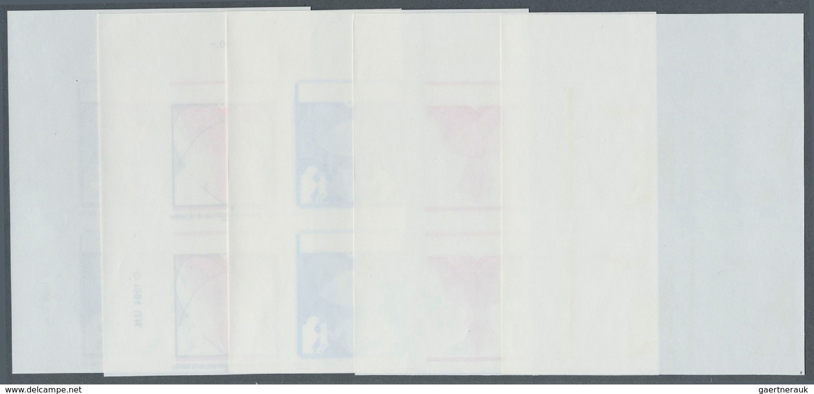 Vereinte Nationen - Genf: 1994. Imperforate Progressive Proof (10 Phases) In Corner Blocks Of 4 For - Unused Stamps