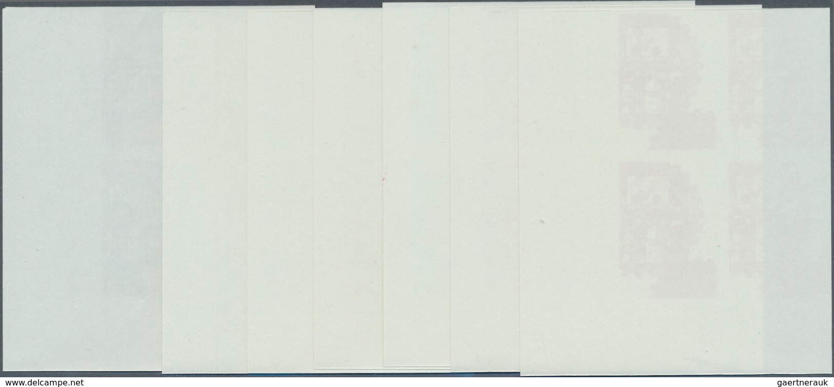 Vereinte Nationen - Wien: 1989. Progressive Proof (7 Phases), Viz Color Separations, In Corner Block - Unused Stamps