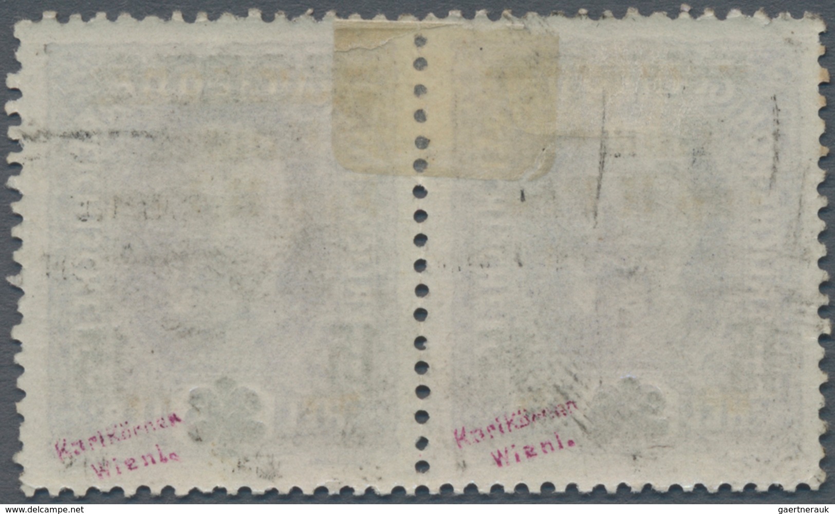 Westukraine: 1919, Portomarken Von Österreich 15 Schahiw Auf 36 Heller Im Waagerechten Paar Von Boge - Ukraine