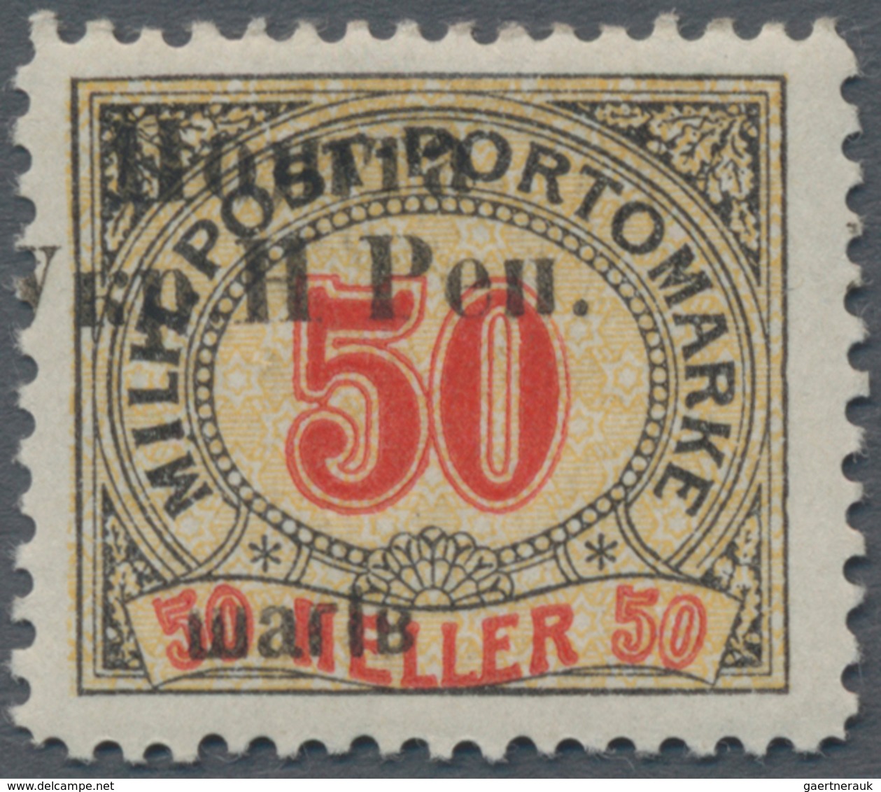 Westukraine: 1919, Stanislav, 2nd Issue Scha On 40 H With Varity "no Dot After 'H'", Certificate Mik - Oekraïne