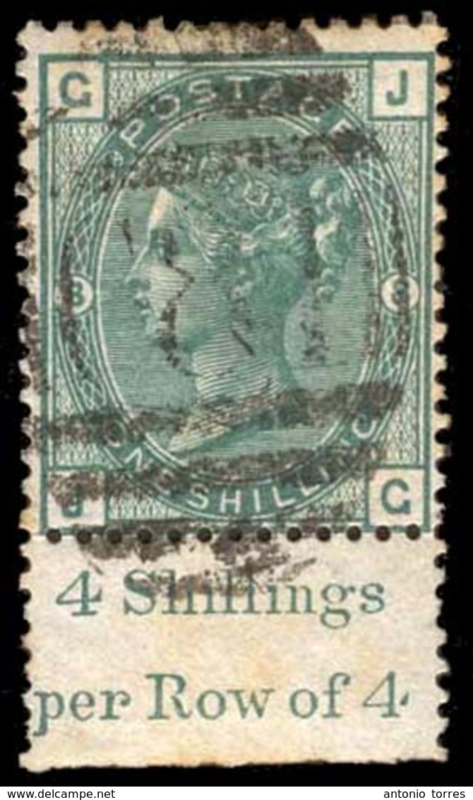 BC - St. Thomas. ST. THOMAS. 1 Sh Green, Plate 8. Margin Border WITH INSCRIPTION "4 Shillings Per Row Of 4". Central Can - Sonstige & Ohne Zuordnung