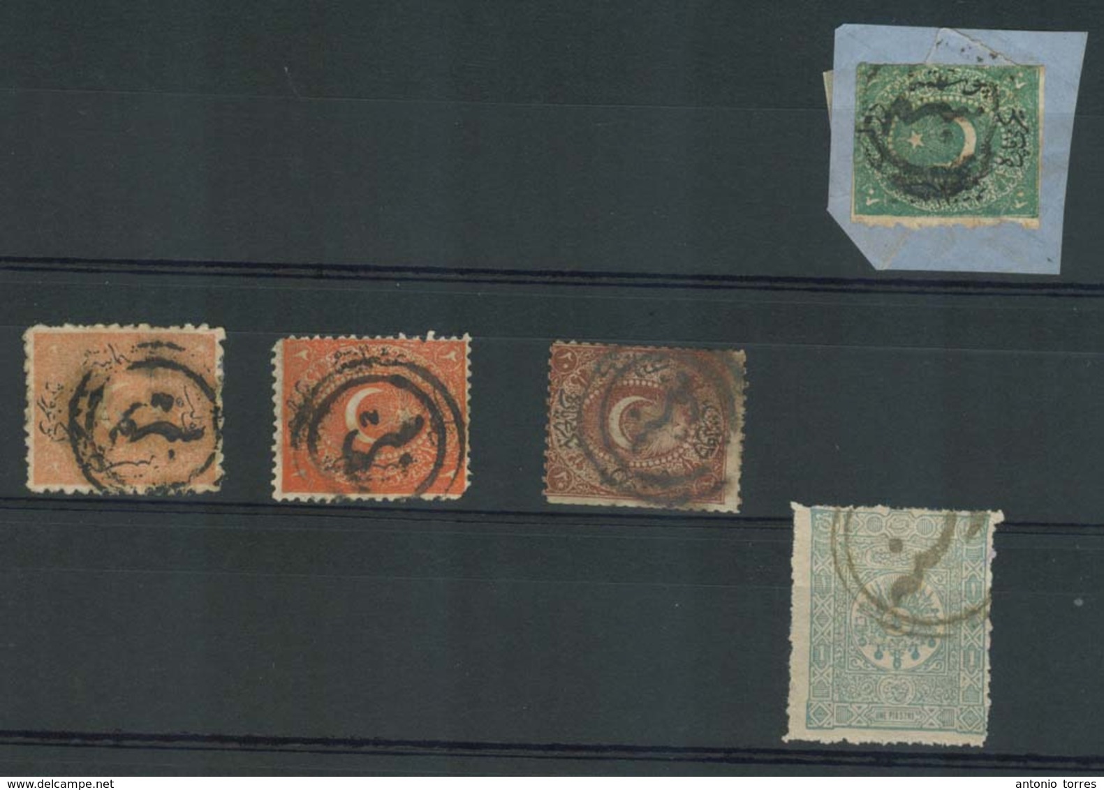 BOSNIA. C.1878-98. Turkish Post. Sarajevo. 5 Diff Stamps. Fine Group. - Bosnia Erzegovina