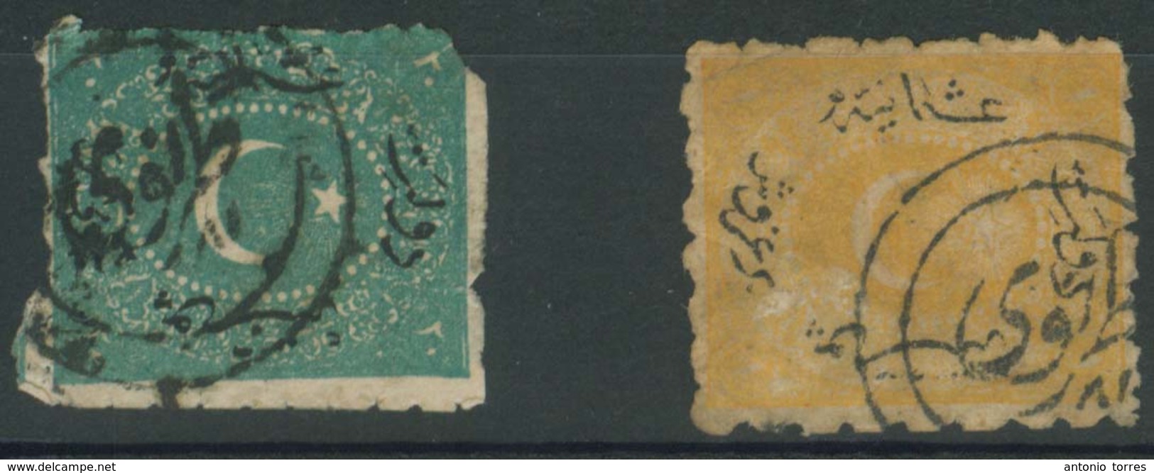 BULGARIA. C.1878. Turkish Period. 2 Diff Stamps, Cancelled Tirnovo (xx). Mostly Fine. - Other & Unclassified