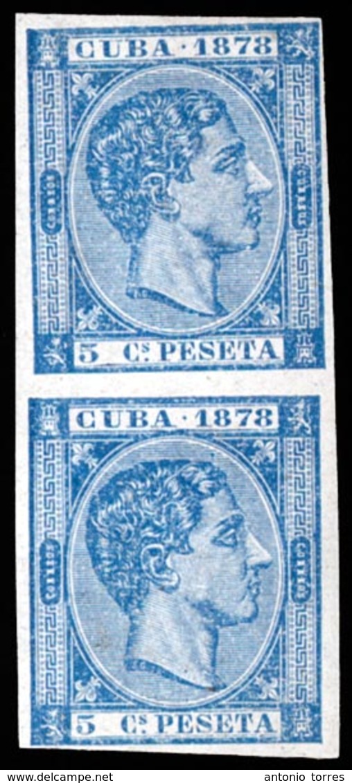 CUBA. Pareja Vertical. Mint O.G. Hinged. Bonito. E 44sx(2). - Altri & Non Classificati