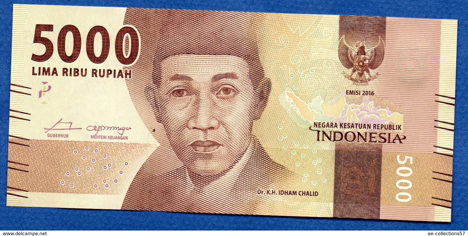 Indonésie  -  5000 Rupiah  2016  -  Pick # 156  --  état SPL - Indonesia