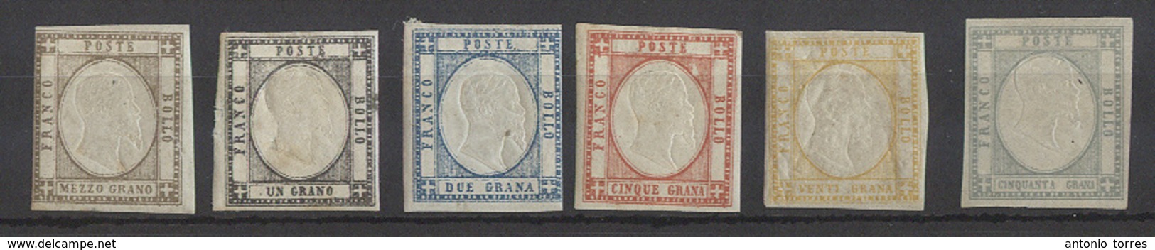 ITALIAN STATES - Napoli. 1861. Italian Province. 6 Diff Mint Values Mostly With Original Gum. About Fine. Opportunity. - Non Classificati