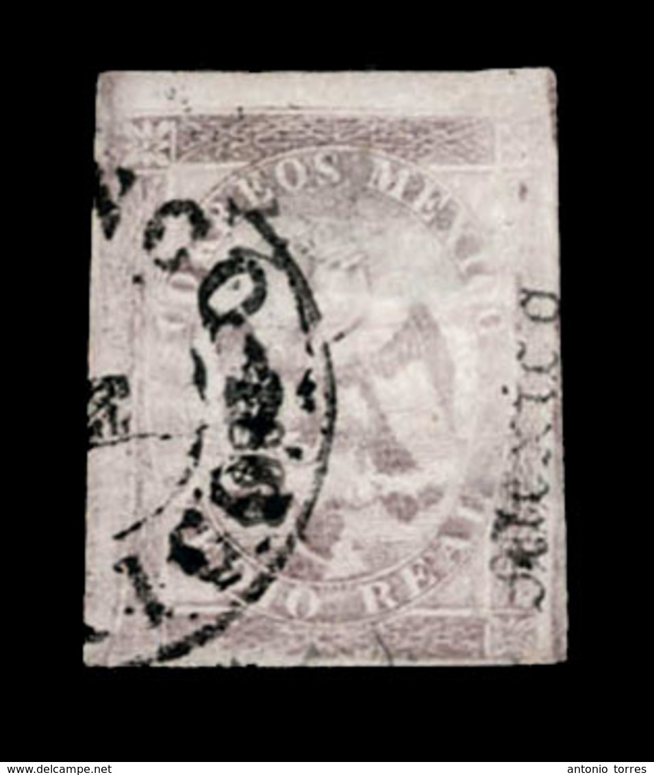 MEXICO. 5th Period. MEXICO. 1/2r 17 1866 Lilac - A Very Presentable Example Of This Rarity, With 3 Ample Margins And Bot - Mexico