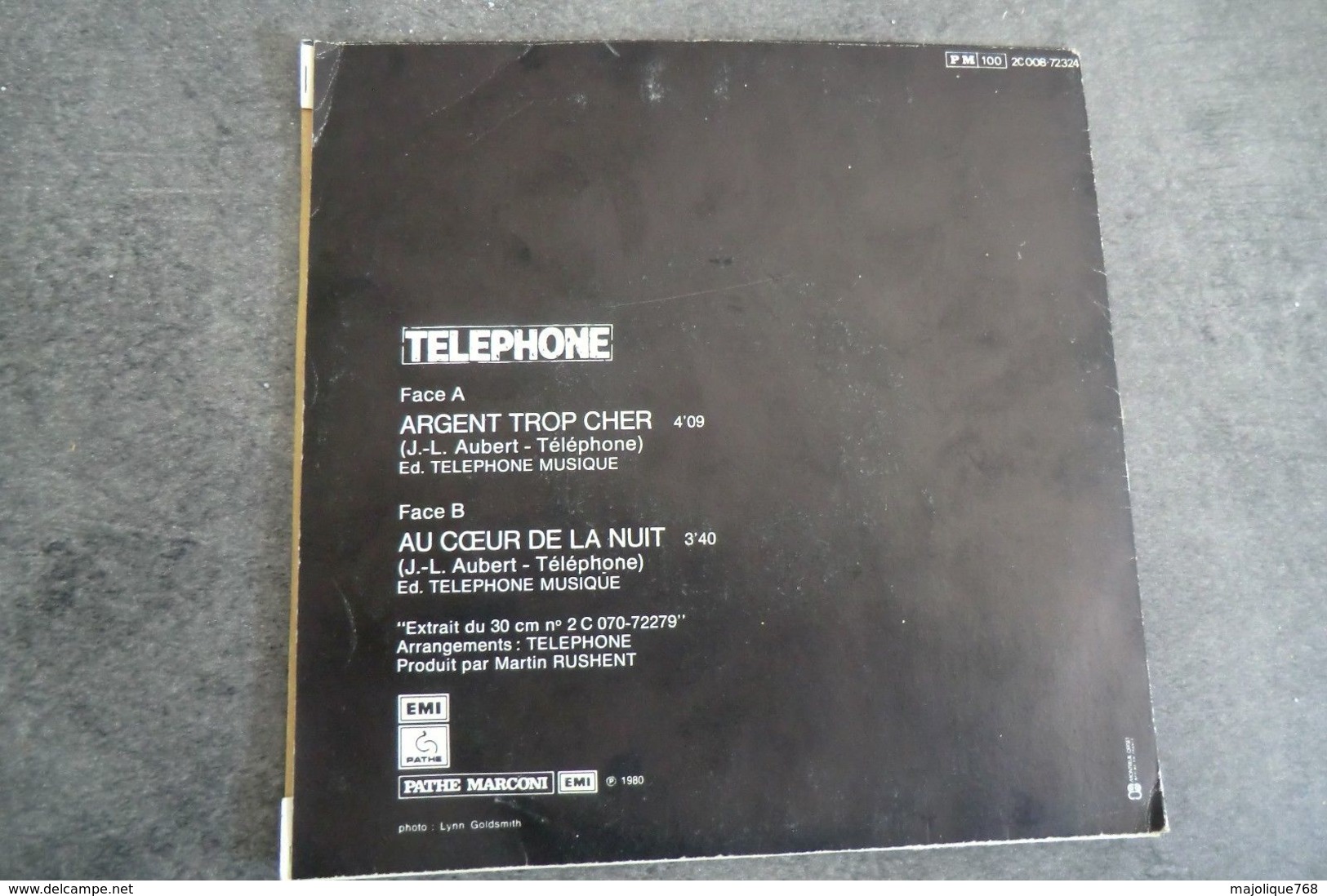 Disque De Téléphone - Argent Trop Cher - Pathé-marconi 2C008 72324 - 1980 Réservé JUKE-BOX - Rock