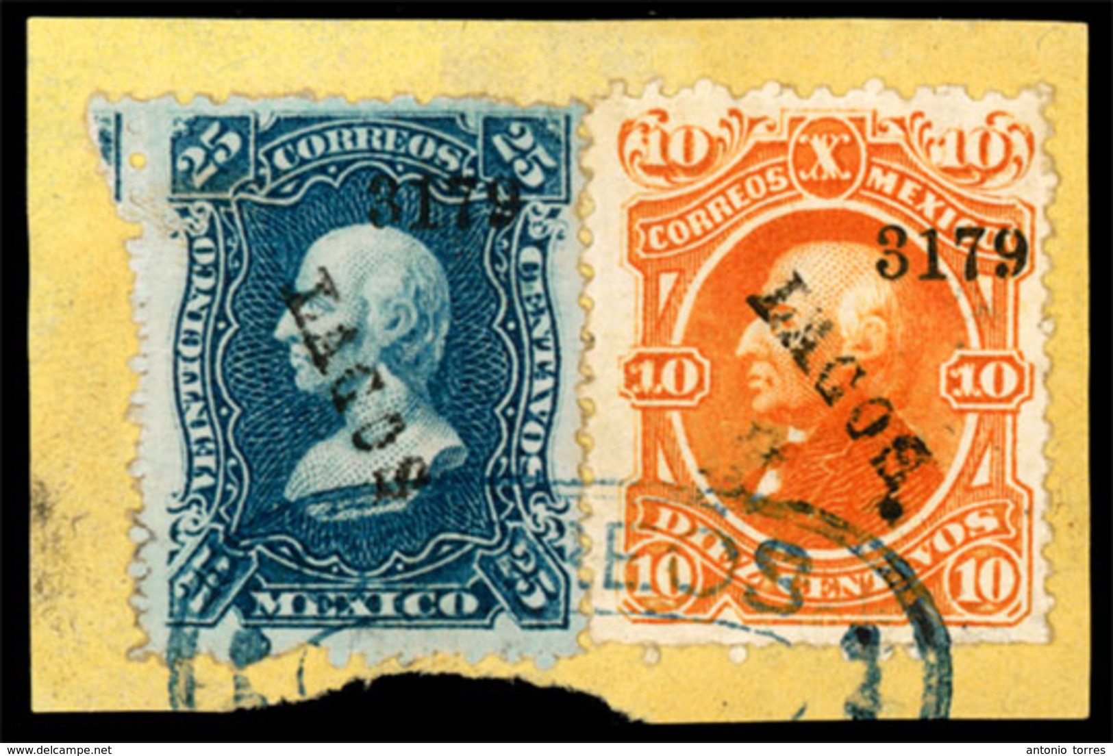 MEXICO. Lagos District. V.f.piece. Scott # NF 110,111.Condition: Used/VF. - Messico
